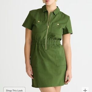 J.Crew shirt dress with zipper! NWOT.